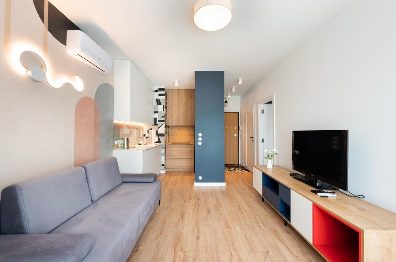 Postepu Comfort Apartment Warschau Buitenkant foto